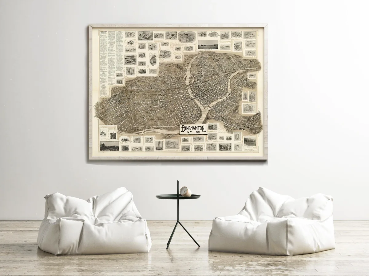 Antique map print