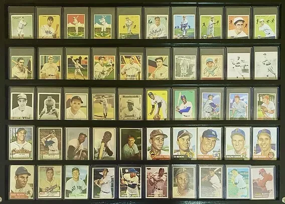 Vintage baseball card collection